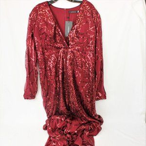 Griffniseti Raccolta Carta Dress Red - FCM10
